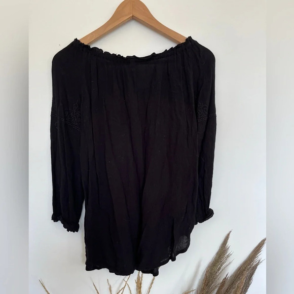 Twik black boho flowy blouse size XS - Picture 5 of 5